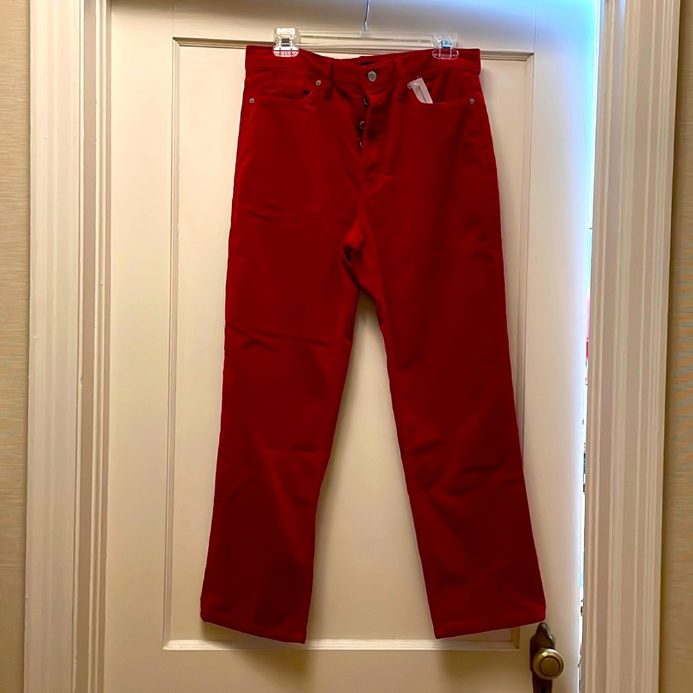 Banana Republic High Rise Straight Corduroys